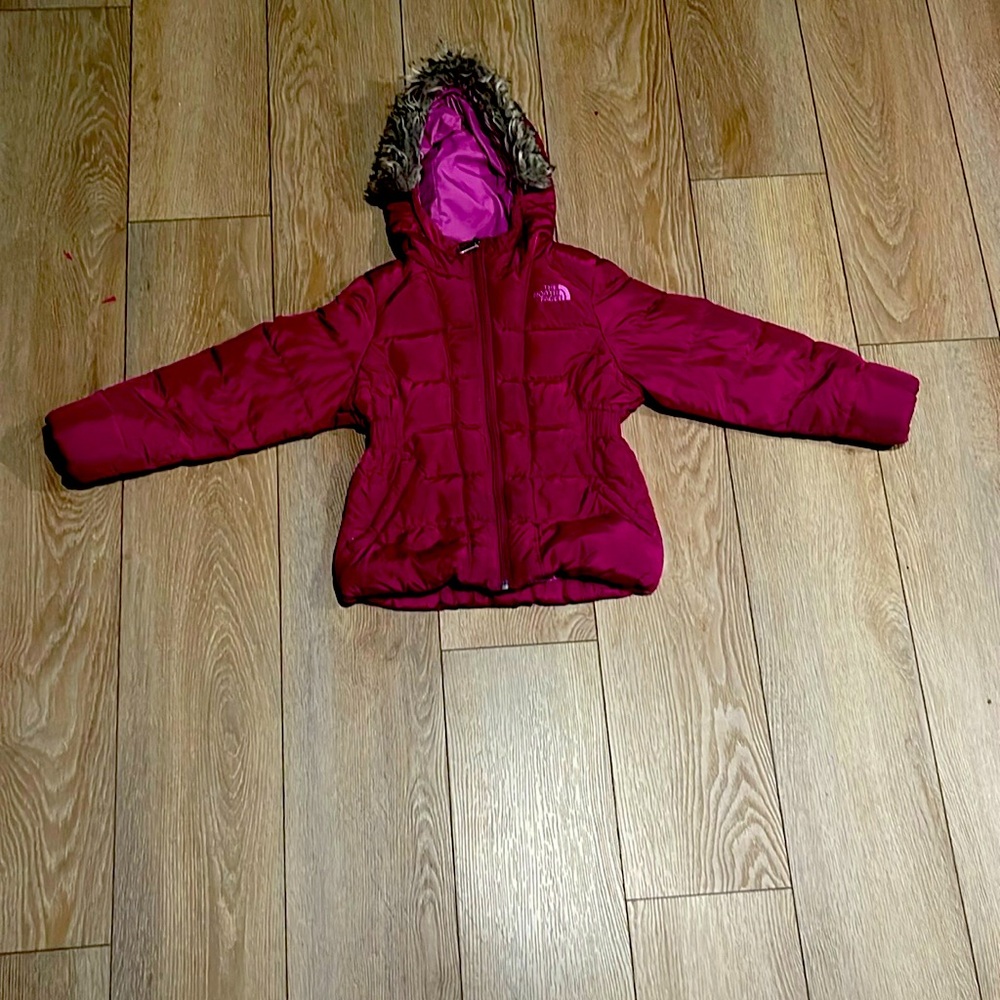The North Face winter coat color purple